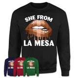 She From La Mesa California T-Shirt Black Lives Matter Sexy Lips Girl Shirt