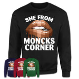 She From Moncks Corner South Carolina T-Shirt Black Lives Matter Sexy Lips Girl Shirt