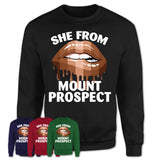 She From Mount Prospect Illinois T-Shirt Black Lives Matter Sexy Lips Girl Shirt