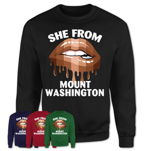 She From Mount Washington Kentucky T-Shirt Black Lives Matter Sexy Lips Girl Shirt