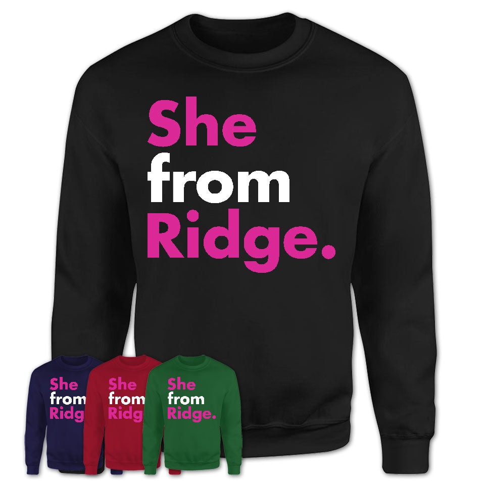 She From Ridge Shirt New York State Birthday Gift For Her