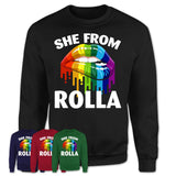 She From Rolla Missouri T-Shirt LGBT Pride Sexy Lips Gift Shirt