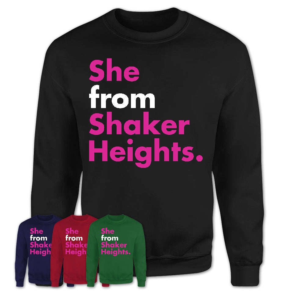 She From Shaker Heights Shirt Ohio State Birthday Gift For Her
