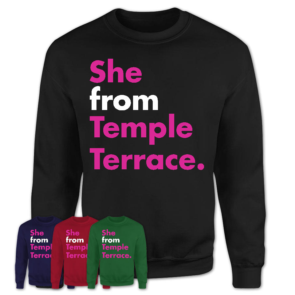 She From Temple Terrace Shirt Florida State Birthday Gift For Her
