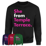 She From Temple Terrace Shirt Florida State Birthday Gift For Her