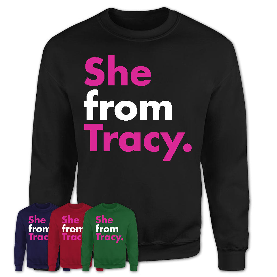 She From Tracy Shirt California State Birthday Gift For Her