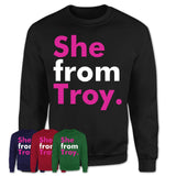 She From Troy Shirt Michigan State Birthday Gift For Her