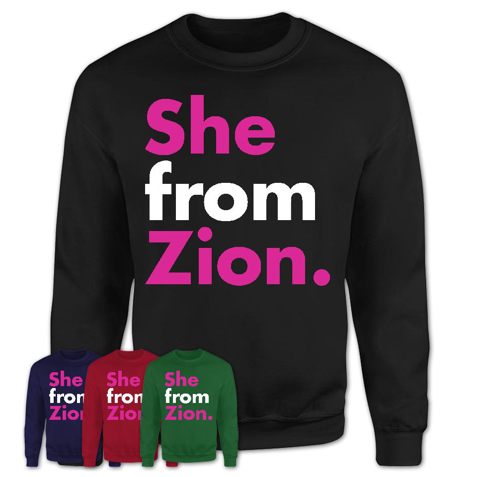 She From Zion Shirt Illinois State Birthday Gift For Her