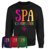 Spa Coordinator Rainbow Lettering Heart Shirt, Employee Appreciation Gifts