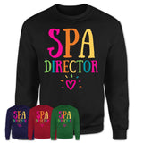 Spa Director Rainbow Lettering Heart Shirt, Employee Appreciation Gifts