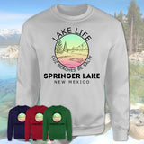 Springer Lake New Mexico Lake Life Cuz Beaches Be Salty Fishing Camping Team Shirt