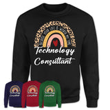 Technology Consultant Because Your Life Worth My Time Rainbow T-Shirt