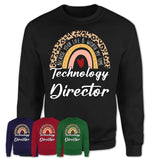 Technology Director Because Your Life Worth My Time Rainbow T-Shirt