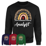 Telecommunications Analyst Because Your Life Worth My Time Rainbow T-Shirt