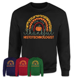 Thankful Histotechnologist Shirt, Pumpkin Rainbow Sweater for Fall Lovers, Thanksgiving Gift for Histotechnologist Women