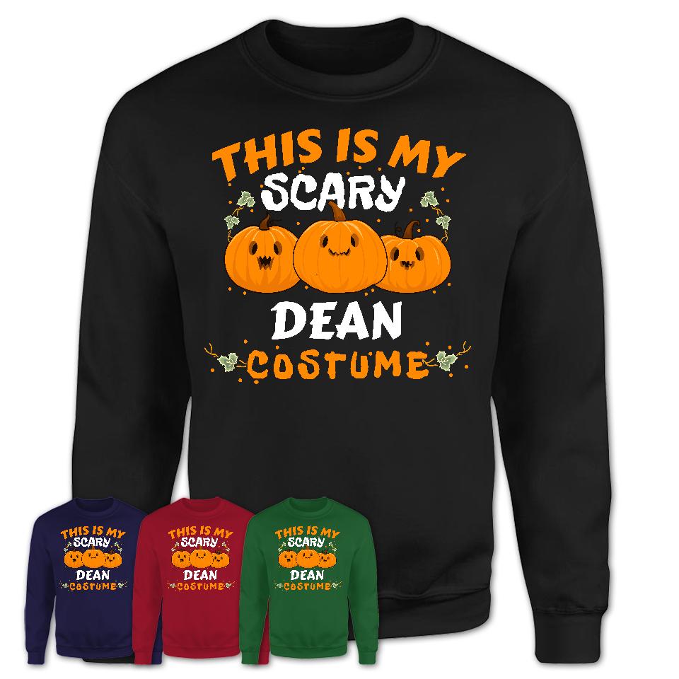 This Is My Scary Dean Costume, Halloween Pumpkin Shirt, Funny Coworker Gift