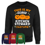 This Is My Scary Kitchen Steward Costume, Halloween Pumpkin Shirt, Funny Coworker Gift