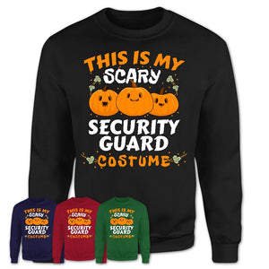 This Is My Scary Security Guard Costume, Halloween Pumpkin Shirt, Funny Coworker Gift