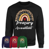 Treasury Accountant Because Your Life Worth My Time Rainbow T-Shirt