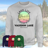 Vaughn Lake Nevada Lake Life Cuz Beaches Be Salty Fishing Camping Team Shirt