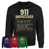 Vintage 911 Dispatcher Definition Shirt, Funny Coworker Gift Idea for 911 Dispatcher, New Job Gift
