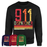 Vintage 911 Dispatcher Limited Edition Job Shirt, Coworker Birthday Gift Idea
