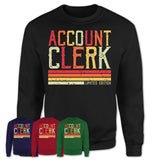 Vintage Account Clerk Limited Edition Job Shirt, Coworker Birthday Gift Idea