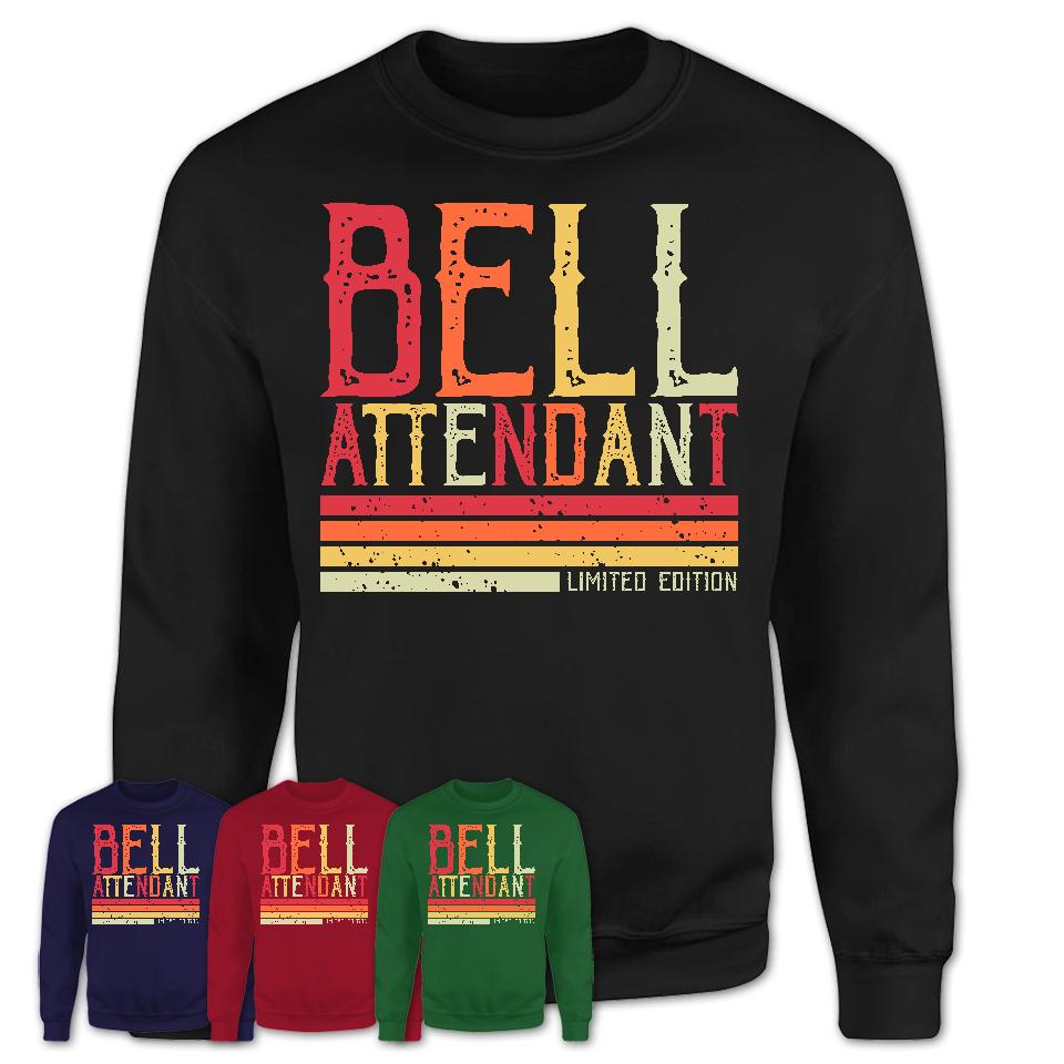 Vintage Bell Attendant Limited Edition Job Shirt, Coworker Birthday Gift Idea