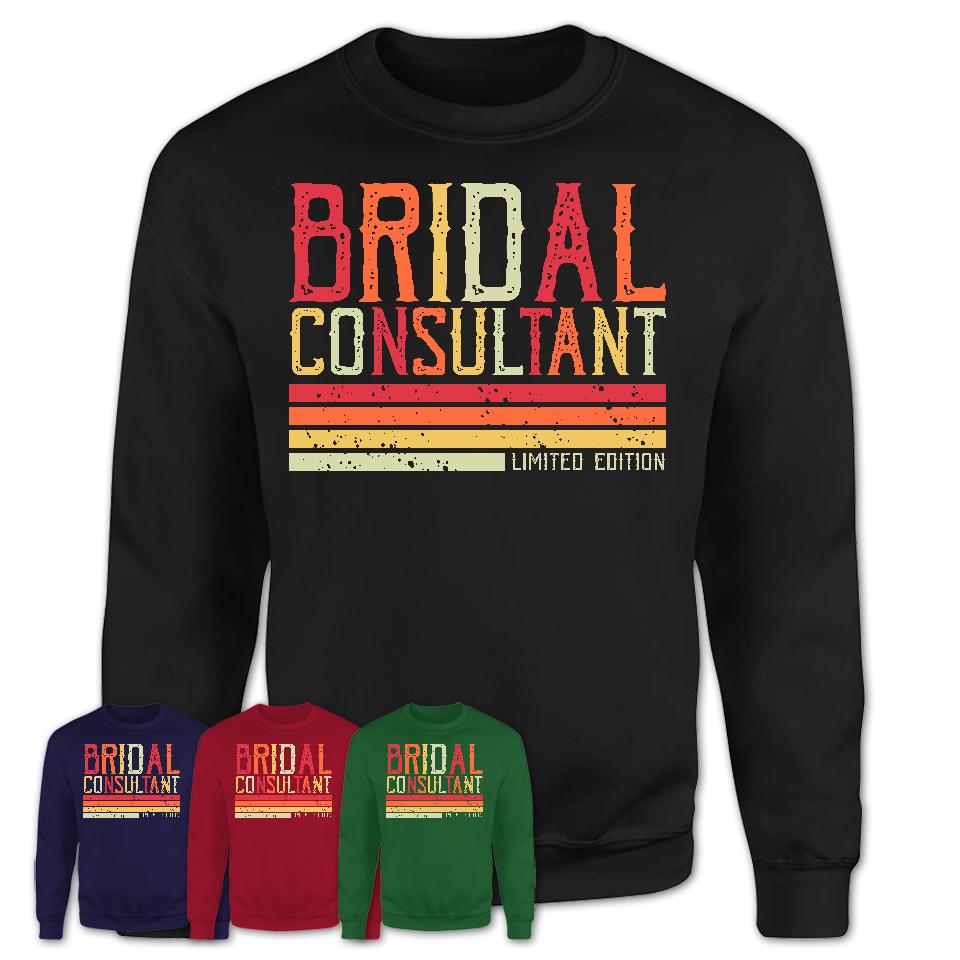 Vintage Bridal Consultant Limited Edition Job Shirt, Coworker Birthday Gift Idea