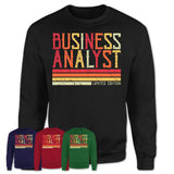 Vintage Business Analyst Limited Edition Job Shirt, Coworker Birthday Gift Idea