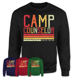 Vintage Camp Counselor Limited Edition Job Shirt, Coworker Birthday Gift Idea