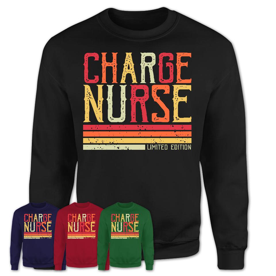 Vintage Charge Nurse Limited Edition Job Shirt, Coworker Birthday Gift Idea