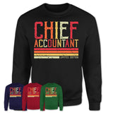 Vintage Chief Accountant Limited Edition Job Shirt, Coworker Birthday Gift Idea