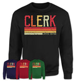 Vintage Clerk Limited Edition Job Shirt, Coworker Birthday Gift Idea