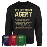Vintage Collections Agent Definition Shirt, Funny Coworker Gift Idea for Collections Agent, New Job Gift