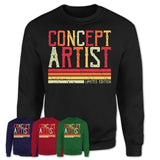 Vintage Concept Artist Limited Edition Job Shirt, Coworker Birthday Gift Idea