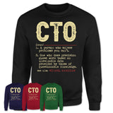 Vintage Cto Definition Shirt, Funny Coworker Gift Idea for Cto, New Job Gift