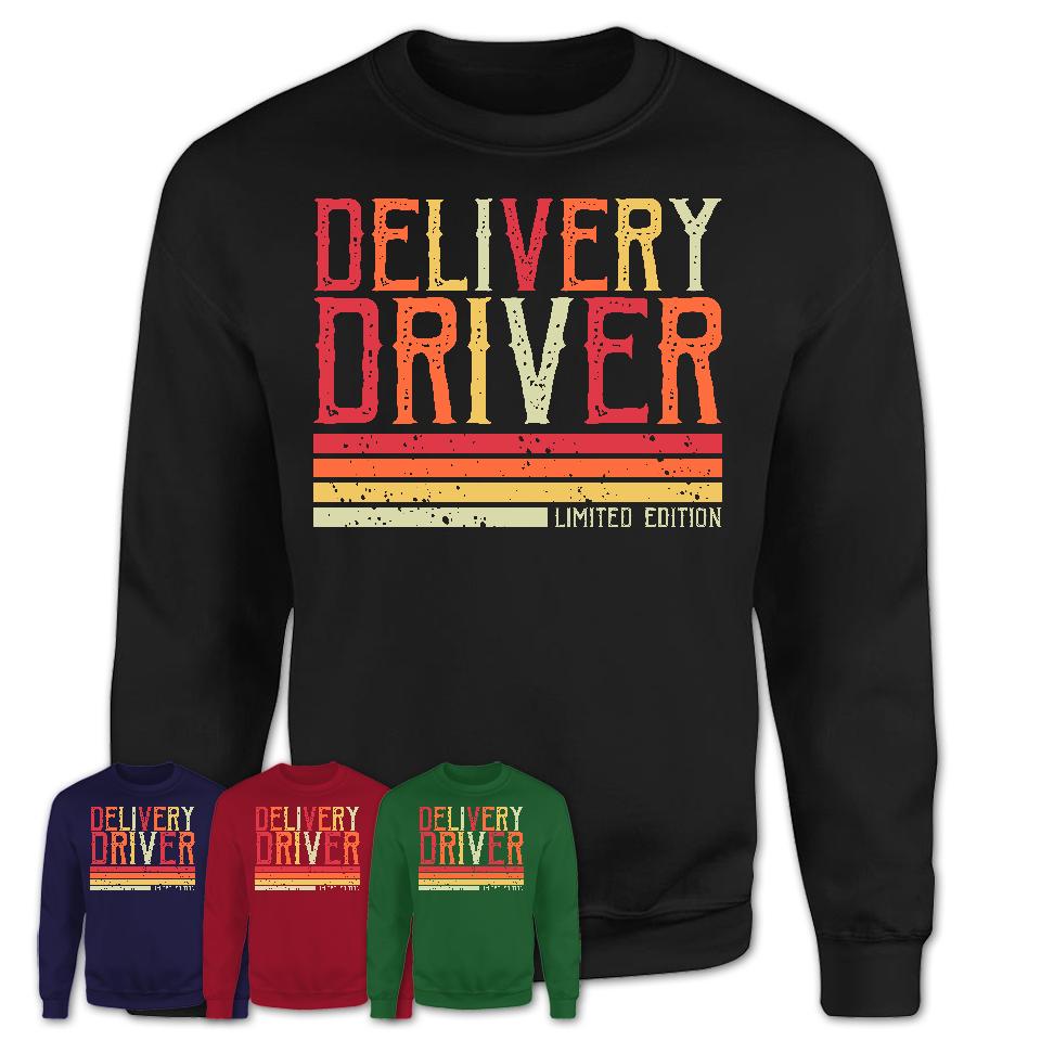 Vintage Delivery Driver Limited Edition Job Shirt, Coworker Birthday Gift Idea