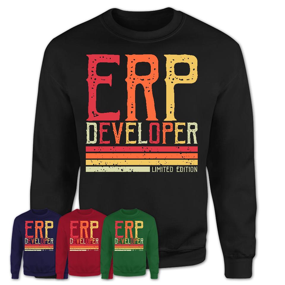 Vintage Erp Developer Limited Edition Job Shirt, Coworker Birthday Gift Idea