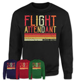 Vintage Flight Attendant Limited Edition Job Shirt, Coworker Birthday Gift Idea