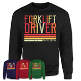 Vintage Forklift Driver Limited Edition Job Shirt, Coworker Birthday Gift Idea