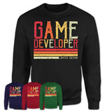 Vintage Game Developer Limited Edition Job Shirt, Coworker Birthday Gift Idea