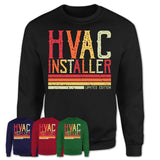 Vintage Hvac Installer Limited Edition Job Shirt, Coworker Birthday Gift Idea