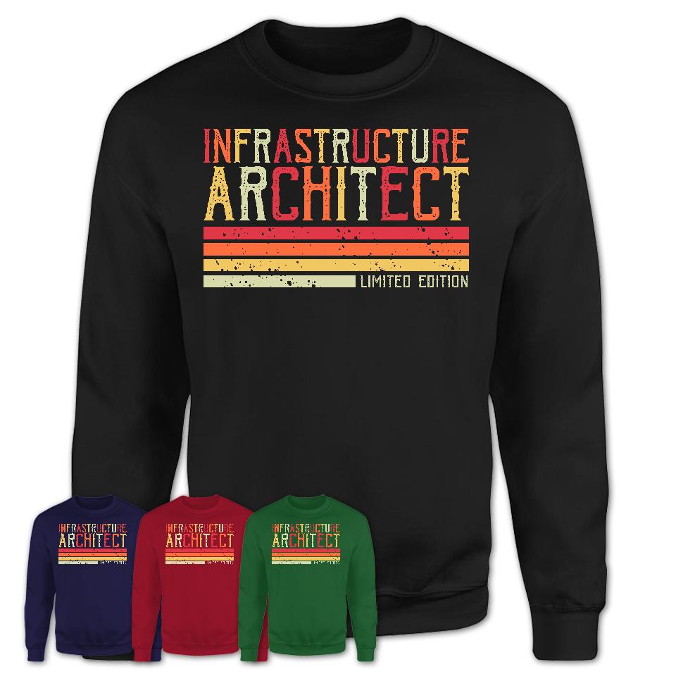Vintage Infrastructure Architect Limited Edition Job Shirt, Coworker Birthday Gift Idea