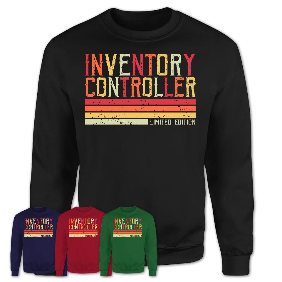 Vintage Inventory Controller Limited Edition Job Shirt, Coworker Birthday Gift Idea