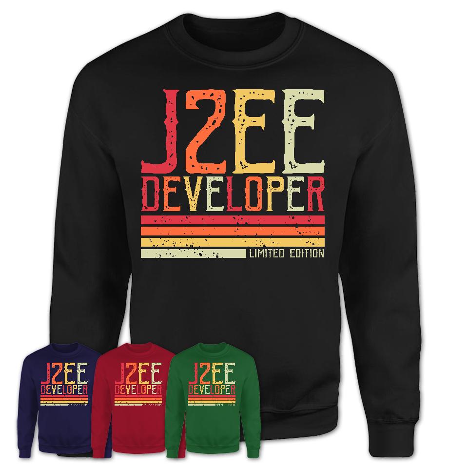 Vintage J2Ee Developer Limited Edition Job Shirt, Coworker Birthday Gift Idea