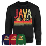 Vintage Java Programmer Limited Edition Job Shirt, Coworker Birthday Gift Idea