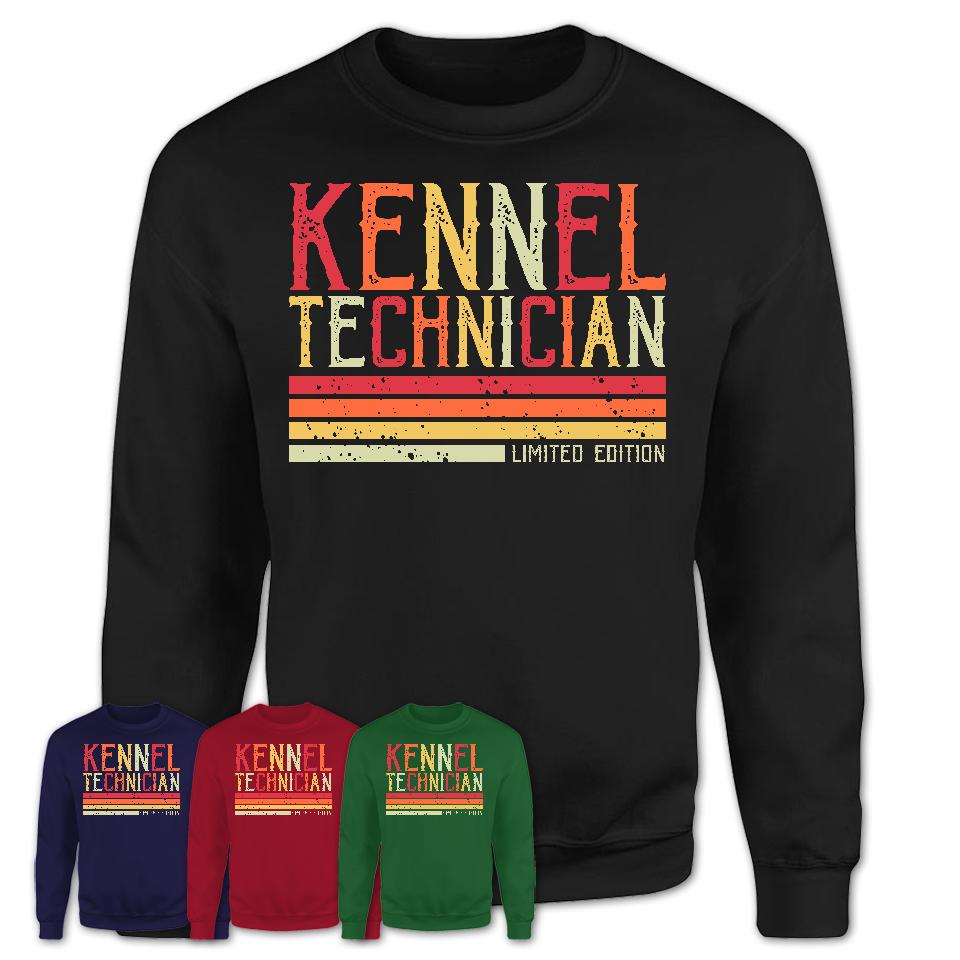 Vintage Kennel Technician Limited Edition Job Shirt, Coworker Birthday Gift Idea