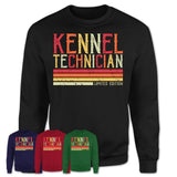 Vintage Kennel Technician Limited Edition Job Shirt, Coworker Birthday Gift Idea