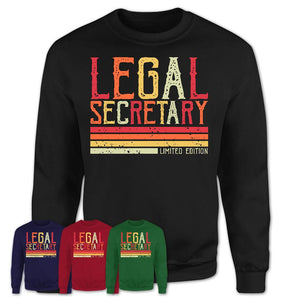 Vintage Legal Secretary Limited Edition Job Shirt, Coworker Birthday Gift Idea